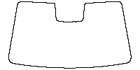 BYD Sealion 05 (CN) DM-i 2025 - Windshield (inside) (with mirror and dotted area cutout , Edge exceeds the innder side of black