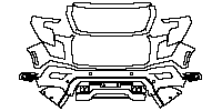GMC Yukon XL AT4 2025 - Bumper+Headlamp (with 4 PDC)