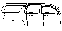 GMC Yukon XL AT4 2025 - (right) Door+Rear Fender (with ''AT4'' embelm on front door)