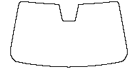Peugeot 5008 (EU) Window 2025 - Windshield (inside) (with mirror and dotted area cutout, Edge ends at the inner side of dotted a