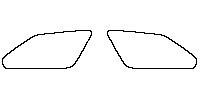 Peugeot 5008 (EU) Window 2025 - Rear Quarter (Edge ends at the inner side of dotted area)
