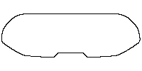 Peugeot 5008 (EU) Window 2025 - Rear Window (Edge ends at the inner side of dotted area)