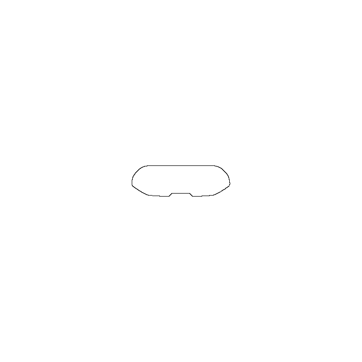 Peugeot 5008 (EU) Window 2025 - Rear Window (Edge ends at the inner side of dotted area)