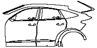 Audi Q5 Exterior 2025 - (left) Door+Rear Fender+Side Skirt
