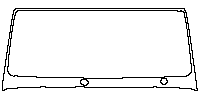 Mercedes-Benz G Class AMG G63 2013 - Windshield (for left hand drive)