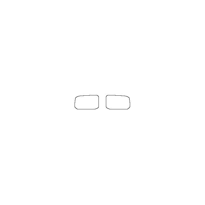 Volkswagen California (EU) Window 2025 - Rear Quarter (Edge ends at the inner side of dotted area)
