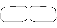 Volkswagen California (EU) Window 2025 - Rear Quarter (Edge exceeds the innder side of black cermic by 3mm)