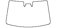 NIO ET9 Window 2025 - Windshield (inside) (with mirror and dotted area cutout, Edge ends at the inner side of dotted area)