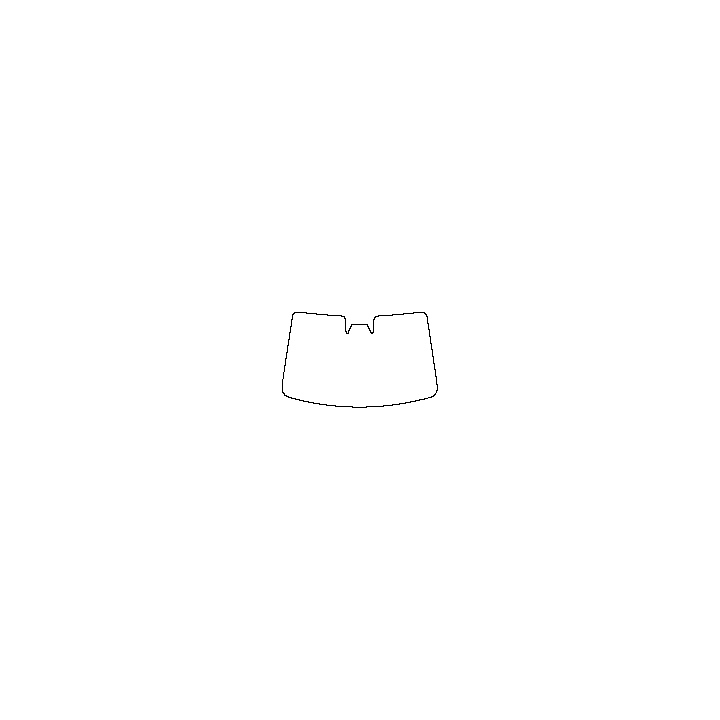 NIO ET9 Window 2025 - Windshield (inside) (with mirror and dotted area cutout, Edge exceeds the innder side of black cermic by 3