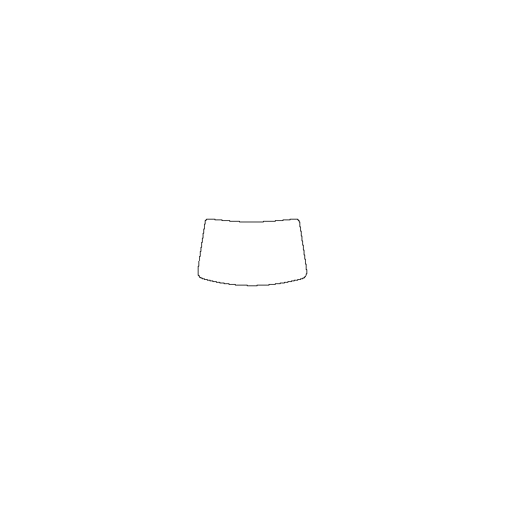NIO ET9 Window 2025 - Windshield (inside) (without mirror and dotted area cutout, Edge exceeds the innder side of black cermic b
