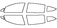 NIO ET9 Window 2025 - Side Window (Edge ends at the inner side of dotted area)