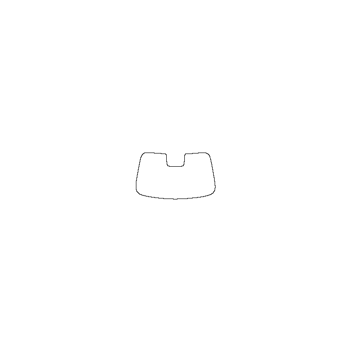 BYD Seal 05 DM-i 2025 - Windshield (inside) (with mirror and dotted area cutout , Edge exceeds the innder side of black cermic b