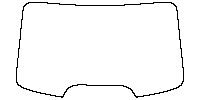 BYD Seal 05 DM-i 2025 - Rear Window (Edge ends at the inner side of dotted area)