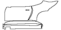 Aston Martin Vantage V8 2005 - (left) Door+Rear Fender+Side Skirt