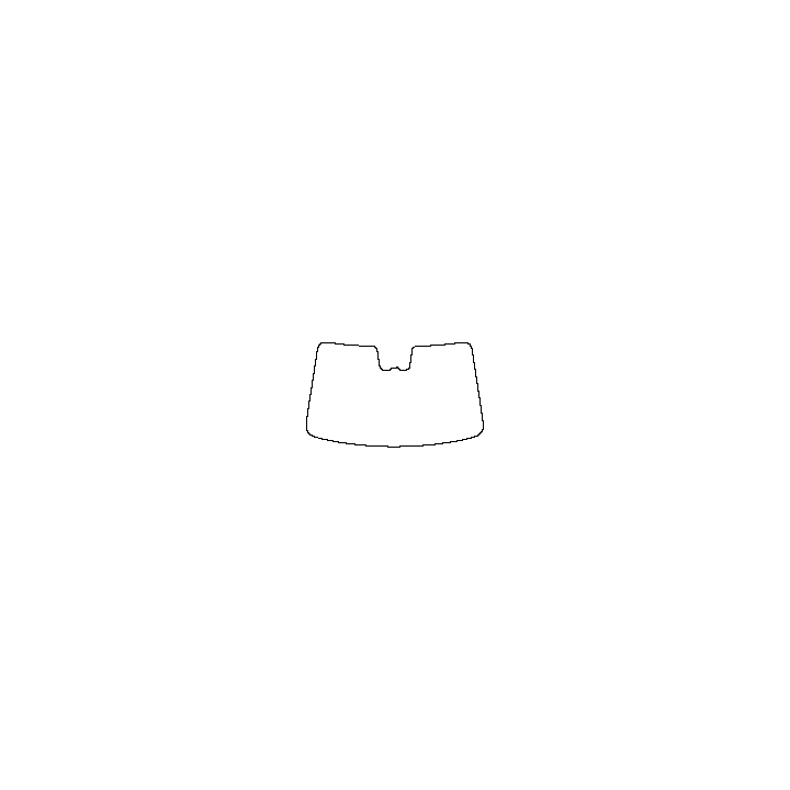 BYD Tang L Windows 2025 - Windshield (inside) (with mirror and dotted area cutout , Edge exceeds the innder side of black cermic