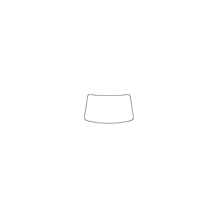 BYD Tang L Windows 2025 - Windshield (inside) (without mirror cutout , Edge exceeds the innder side of black cermic by 3mm)