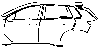 BYD Sealion 05 (CN) EV 2025 - (left) Door+Rear Fender+Side Skirt