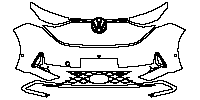 Volkswagen ID.BUZZ Standard Wheelbase 2025 - Bumper+Headlamp (with 2 PDC and 1 camera)