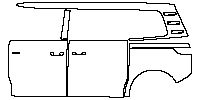 Volkswagen ID.BUZZ Standard Wheelbase 2025 - (left) Door+Rear Fender (with ''GTX'' emblem on front door)