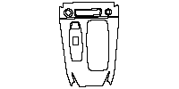 Audi A6 e-tron Interior 2025 - Center Console (for Left Hand Drive , Cup holder with lid)