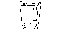 Audi A6 e-tron Interior 2025 - Center Console (for Right Hand Drive , Cup holder with lid)