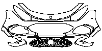 Mercedes-Benz CLA Sedan 2025 - Bumper+Headlamp (with 4 PDC)