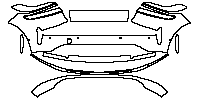 Onvo L90 Exterior 2025 - Bumper+Headlamp (without license plate frame cutout, with 6 PDC)