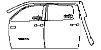 Toyota Tundra CrewMax 2014 - (left) Door+Rear Fender (with ''i FORCE 5.7L V8'' ''TUNDRA'' emblem on front door)
