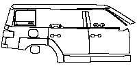 FangChengBao (BYD LEOPARD) Ti 7 Exterior 2025 - (right) Door+Rear Fender+Side Skirt