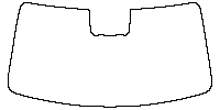 Onvo L90 Window 2025 - Windshield (inside) (with mirror and dotted area cutout, Edge ends at the inner side of dotted area)