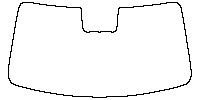 Onvo L90 Window 2025 - Windshield (inside) (with mirror and dotted area cutout, Edge exceeds the innder side of black cermic by