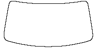 Onvo L90 Window 2025 - Windshield (inside) (without mirror and dotted area cutout, Edge exceeds the innder side of black cermic