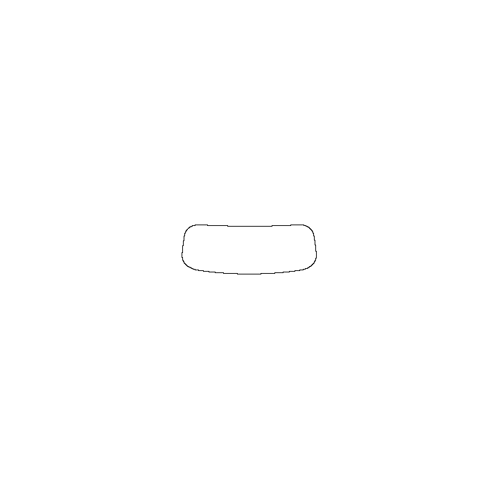 Onvo L90 Window 2025 - Rear Window (Edge ends at the inner side of dotted area)