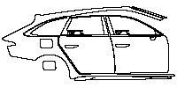 Audi A6 A6 Avant 2012 - (right) Door+Rear Fender+Side Skirt