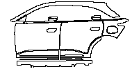 Geely EX2 Exterior 2025 - (left) Door+Rear Fender+Side Skirt