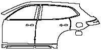 Geely Geely Galaxy XingJian 7 2025 - (left) Door+Rear Fender+Side Skirt