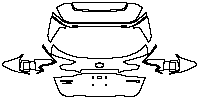 Subaru Outback (US) Limited 2021 - Trunk Lid (with ''SUBARU AWD'', ''OUTBACK'' emblems)