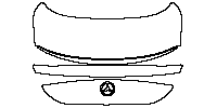 Mercedes-Benz CLA EV (CN) Exterior 2025 - Trunk Lid (with spoiler, without emblem)