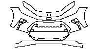 Toyota Crown Signia (US) Limited 2025 - Bumper (with 2 PDC)