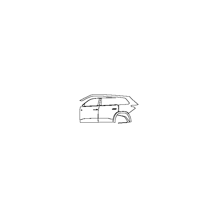 Volkswagen Teramont Pro Exterior 2025 - (left) Door+Side Skirt+Rear Fender