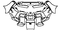 Ferrari 296 Speciale Exterior 2025 - Rear Bumper (with 4 PDC and 1 camera)