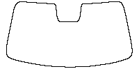 Geely Geely Galaxy XingJian 7 2025 - Windshield (inside) (with mirror and dotted area cutout , Edge ends at the inner side of do