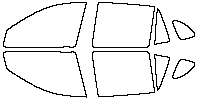 Geely Geely Galaxy XingJian 7 2025 - Side Window (Edge ends at the inner side of dotted area)