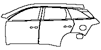 BYD Sealion 05 (CN) DM-i 2025 - (left) Door+Rear Fender+Side Skirt