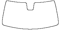 GMC Yukon XL Windows 2025 - Windshield (inside) (with mirror cutout)