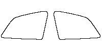 Volvo EX90 Window 2025 - Rear Quarter (Edge ends at the inner side of dotted area)