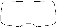 Volvo EX90 Window 2025 - Rear Window (Edge exceeds the innder side of black cermic by 3mm)