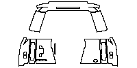 Land Rover Defender 110 2025 - Trunk Lid (split, with''DEFENDER'' emblem, elliptic marker)