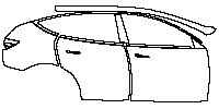 Tesla Model Y Standard 2025 - (right) Door+Rear Fender