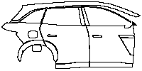 BYD Tang L Exterior 2025 - (right) Door+Rear Fender+Side Skirt